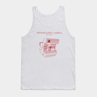 PHOTOGRAPHIC CAMERA red lineart version Tank Top